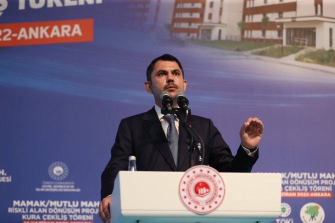 Bakan Kurum: “Mamak’a Donatıları, Parkları, Bahçeleriyle Toplamda 15 Bin 696 Konut Kazandırmış Olacağız”