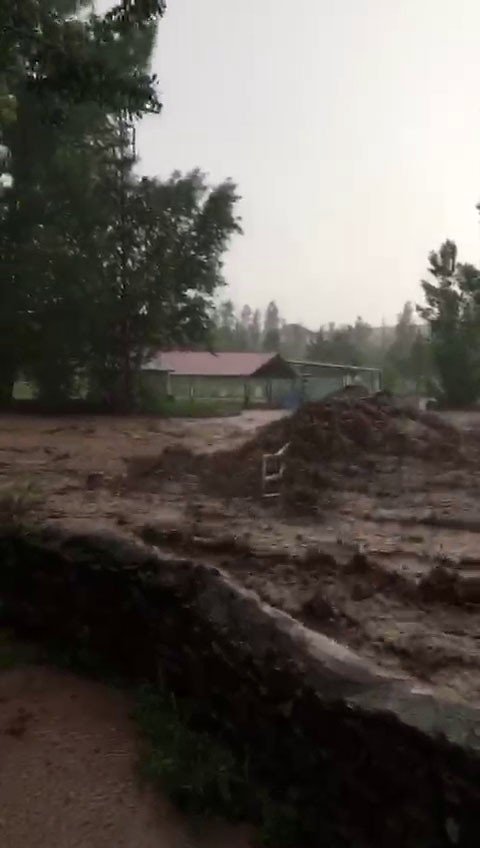 Gemerek’te Sel Suyu Köprüyü Yuttu