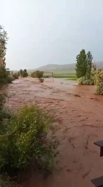 Gemerek’te Sel Suyu Köprüyü Yuttu