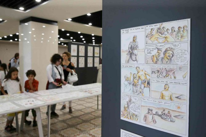 Başakşehir’in Çizgi Kahramanları Sergide Bir Araya Geldi