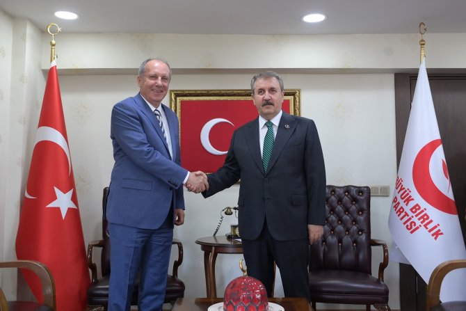 Muharrem İ̇nce’den Bbp Genel Başkanı Destici’ye Ziyaret