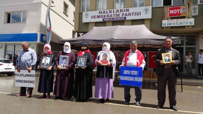 Muş’ta Evlat Nöbeti Tutan Anneler, Hdp Ve Pkk’dan Çocuklarını İstiyor