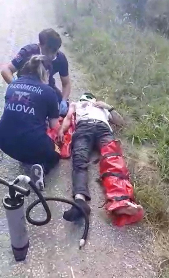 Yalova’da Takla Atan Otomobilde 3 Kişi Yaralı
