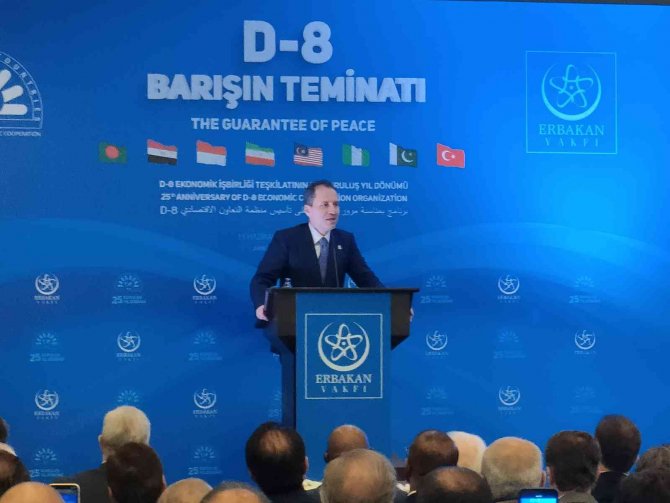 Yeniden Refah Lideri Erbakan, D-8’in Kuruluş Yıldönümü Toplantısında Konuştu