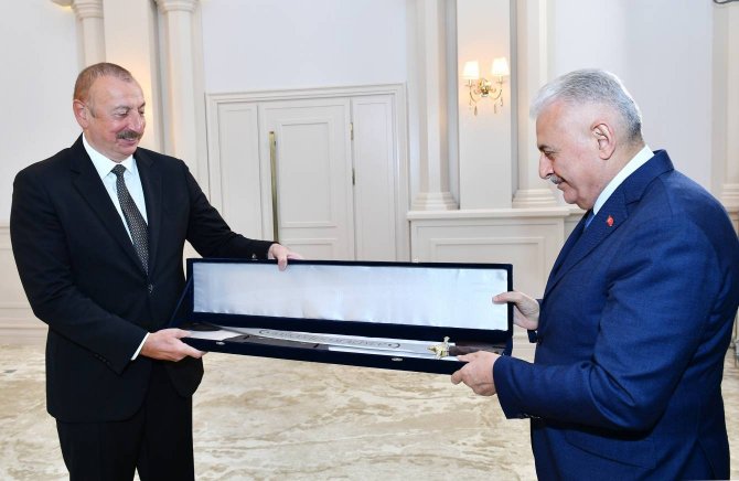 Aliyev, Ak Parti Genel Başkanvekili Yıldırım’ı Kabul Etti