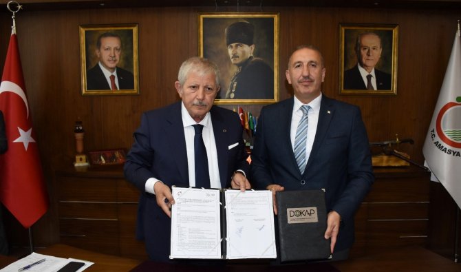 Amasya Belediyesi’nin Hatuniye Mahallesi’ndeki Projesine Dokap’tan Destek