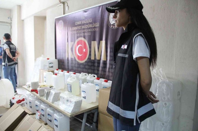 Aydın’da Üretim Tesisine Sahte Alkol Baskını