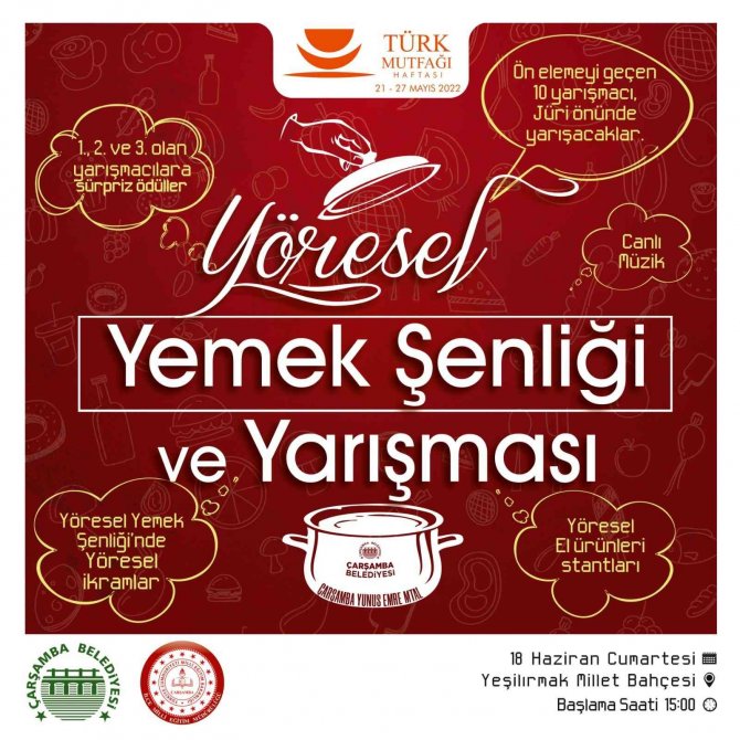Çarşamba’da Yöresel Yemek Yarışması