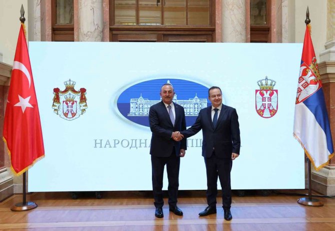 Bakan Çavuşoğlu, Sırbistan Ulusal Meclis Başkanı İ̇vica İle Görüştü