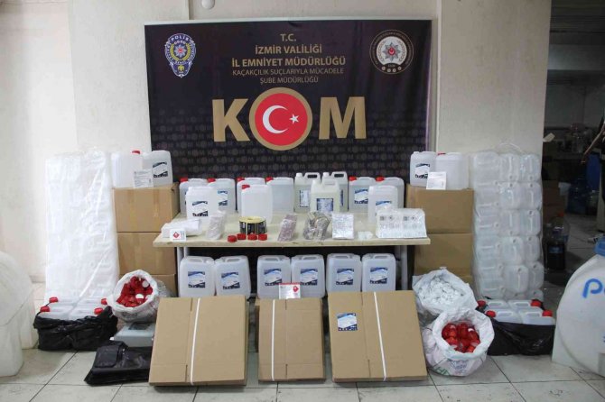 Kolonya Üretim Tesisine Sahte Etil Alkol Baskını: 24 Şüpheliye İşlem