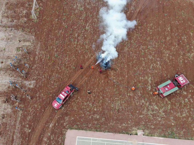 Mardin’de Jandarmadan Orman Yangını Tatbikatı