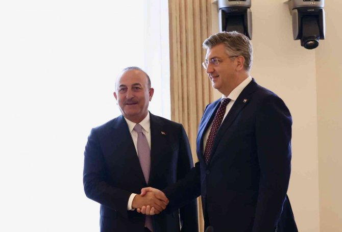 Bakan Çavuşoğlu, Hırvatistan Başbakanı Plenkovic İle Görüştü