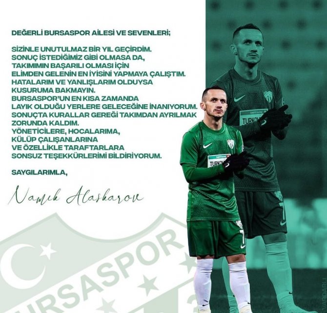 Namiq Alasgarov: "Ayrılmak Zorunda Kaldım"