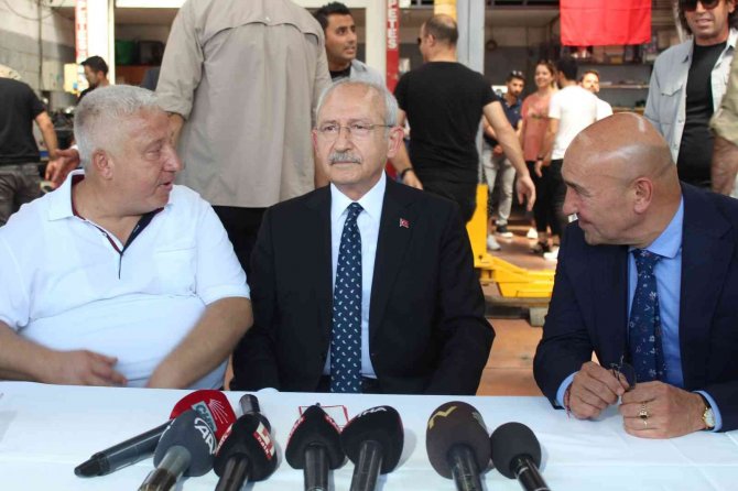 Chp Lideri Kılıçdaroğlu İ̇zmir’de Sanayi Esnafı İle Buluştu