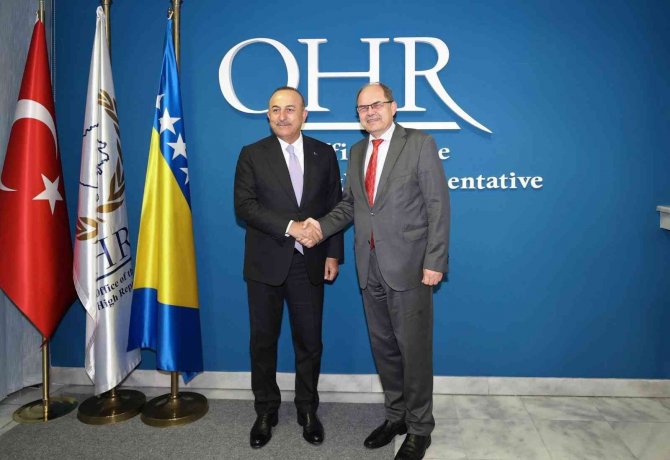 Çavuşoğlu, Bosna-hersek Yüksek Temsilcisi Schmidt İle Görüştü