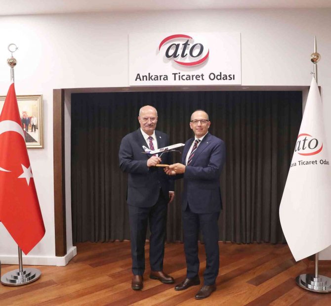 Sunexpress Genel Müdür Yardımcısı Çalışkan’dan Ato Başkanı Baran’a Ziyaret