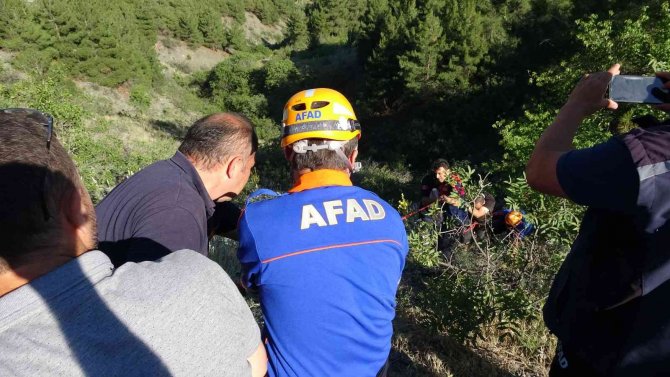 Kayalıklardan Düşen Kişiyi Afad Ekipleri Kurtardı