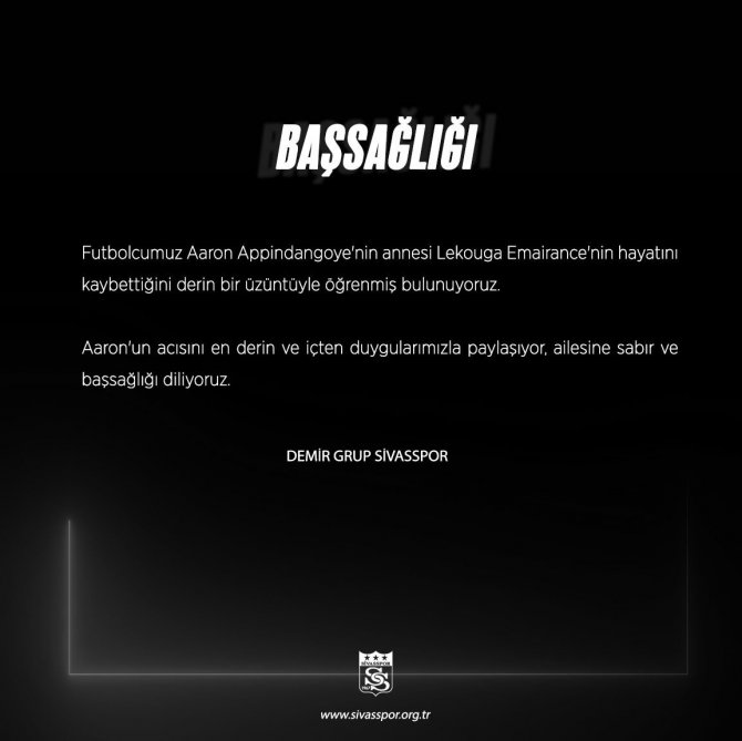 Sivassporlu Aaron’un Acı Günü!