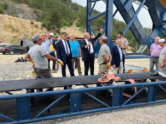 Vali Gürel, Taş Ocağında İncelemelerde Bulundu