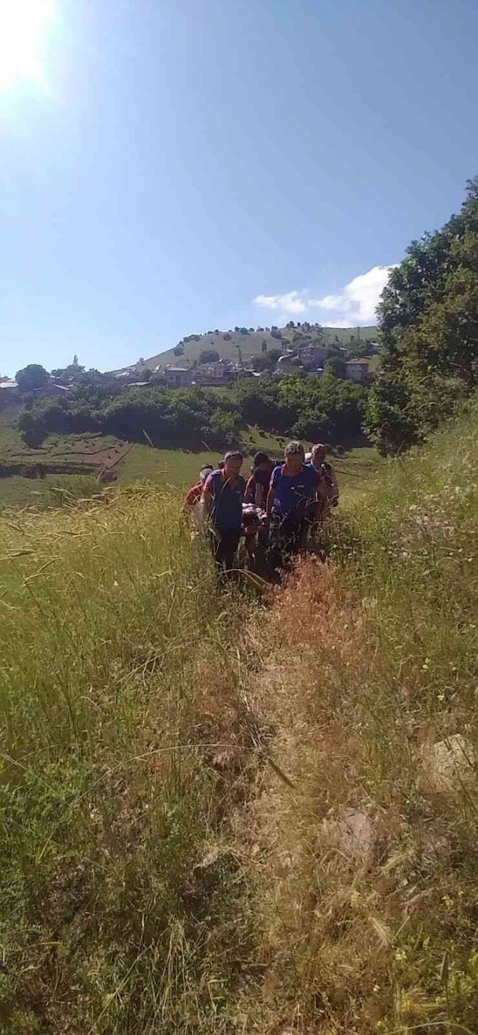 Kayalıklardan Düşen Yaşlı Adamı Afad Kurtardı