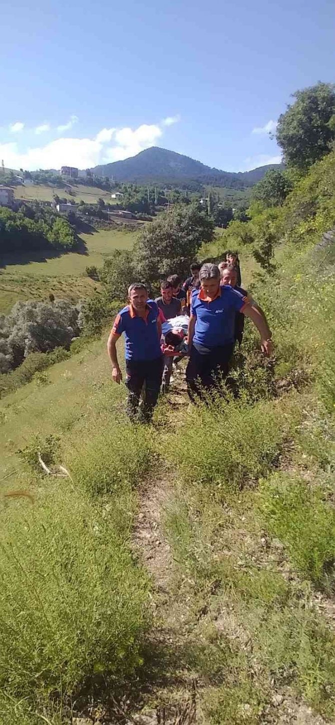 Kayalıklardan Düşen Yaşlı Adamı Afad Kurtardı