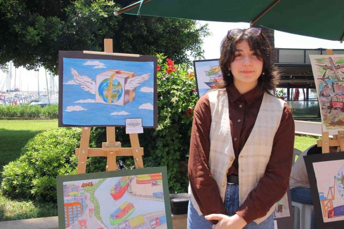 Çocukların ‘Lojistik’ Yarışmasındaki Resimleri Sergileniyor