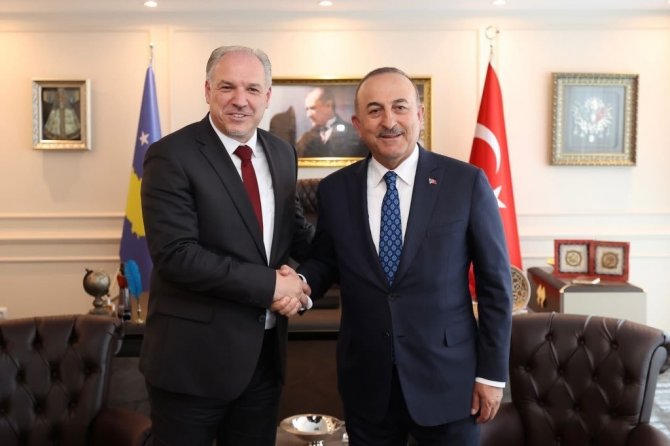 Bakan Çavuşoğlu, Bölgesel Kalkınma Bakanı Ve Kdtp Genel Başkanı Fikrim Damka İle Görüştü