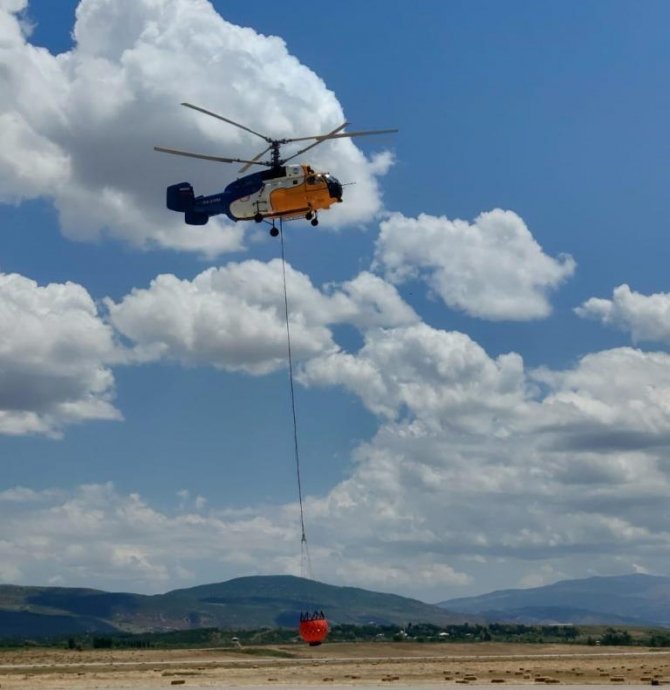 Yangın Söndürme Helikopteri Bingöl’e Konuşlandırıldı