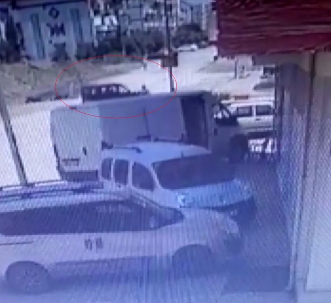 Ölen Moto Kuryenin Kaza Anı Güvenlik Kamerasında