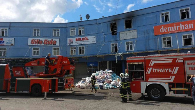 Samsun Gıda Borsası’nda Aynı Yerde 4 Gün Sonra Yine Yangın Çıktı