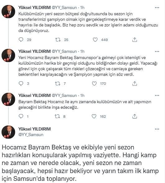 Yüksel Yıldırım: “Transferler Şampiyon Olmak İçin"