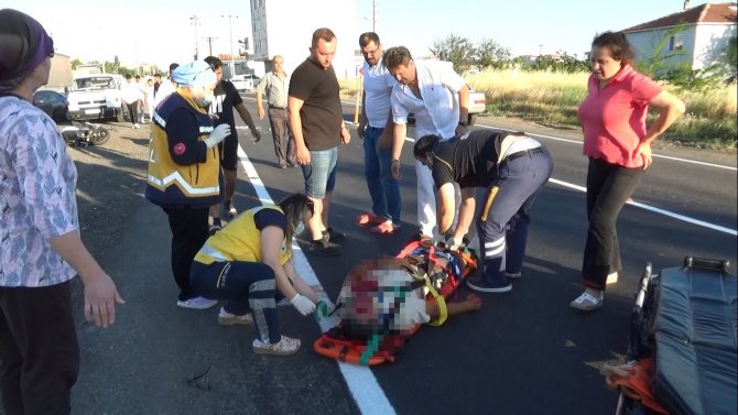 Muratlı’da Alkollü Sürücü Motosiklete Çarptı: 1 Ağır Yaralı