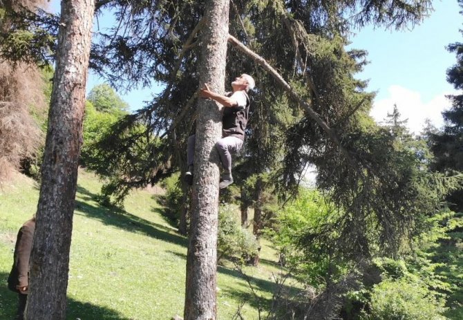 Kanser Hastası Eşinin Tedavisi İçin Sakız Toplayıp Satıyor