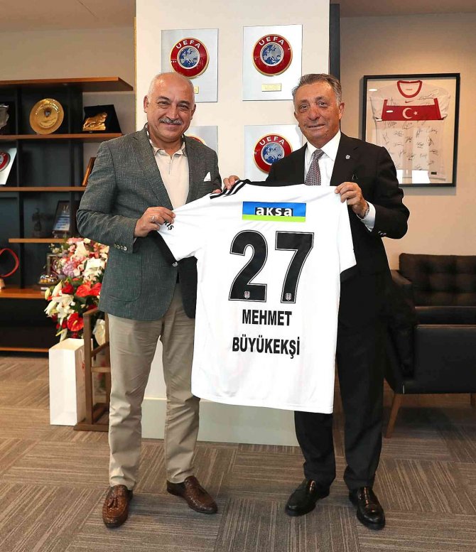 Ahmet Nur Çebi’den, Tff Başkanı Mehmet Büyükekşi’ye Ziyaret