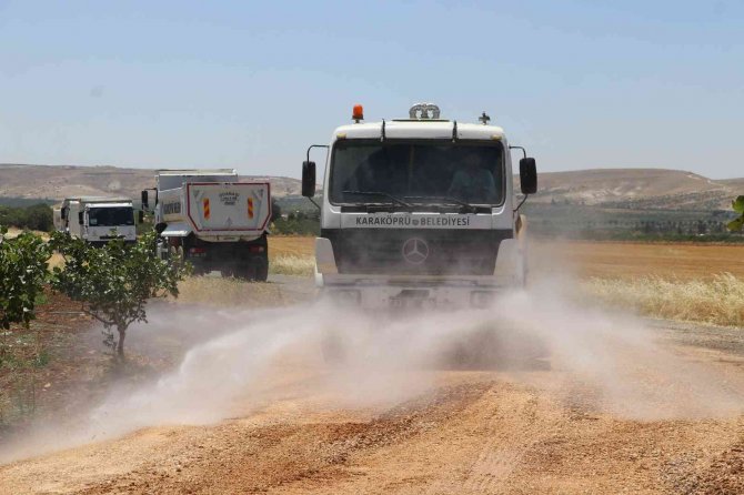 Karaköprü Kırsalında Üst Yapı Çalışmaları Sürüyor