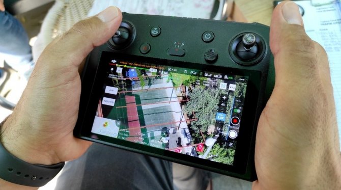 Kuşadası Çarşısında Dronelu Denetim
