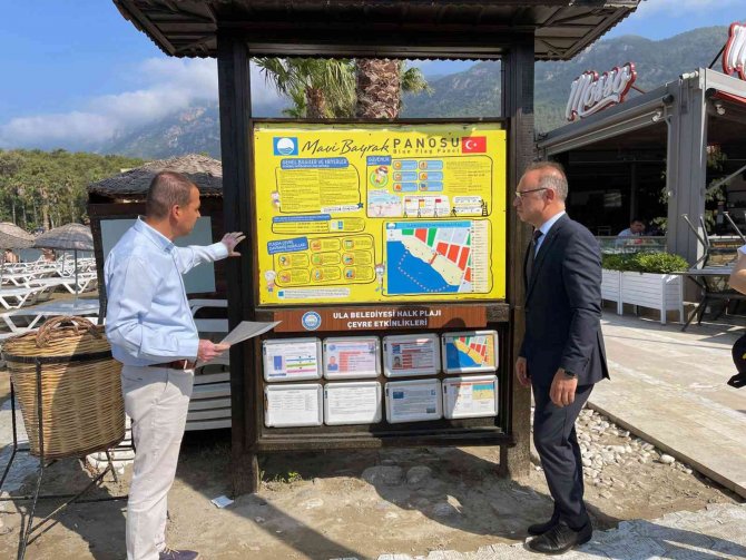 Sakin Kent Akyaka Plajı ‘Mavi’ Gerdanlığını Taktı