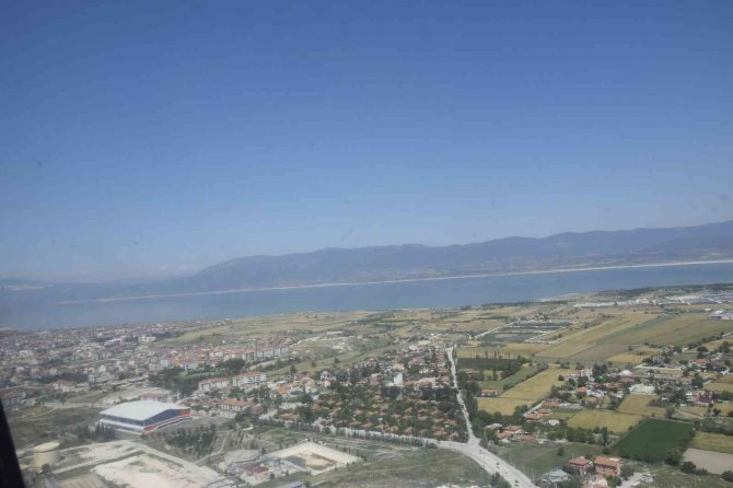 Burdur’u Antalya’ya Bağlayan Yollarda Jandarmadan Helikopter Destekli Trafik Denetimi