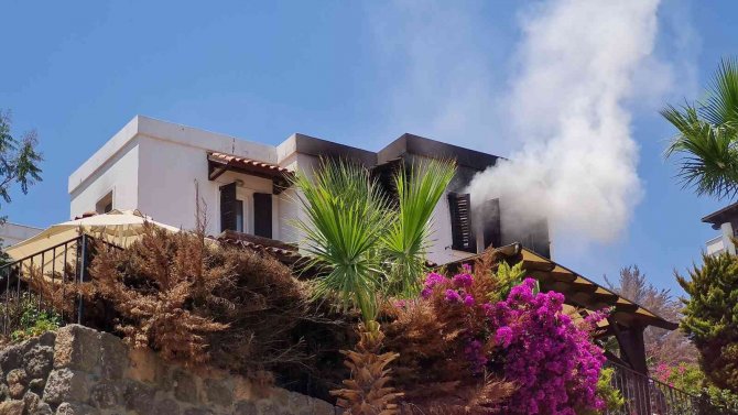 Bodrum’daki Villada Yangın Paniği