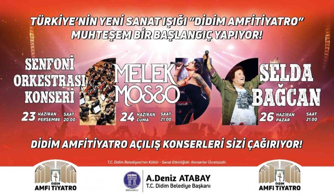 Didim Amfi Tiyatro’nun İlk Hafta Konserleri Belli Oldu