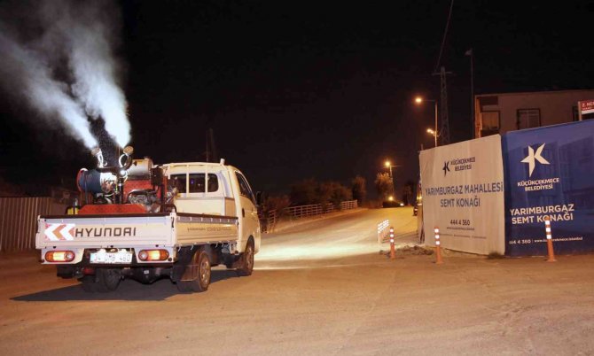 Küçükçekmece’de Haşeresiz Ve Sivrisineksiz Bir Yaz İçin İlaçlama Ekibi Sahada
