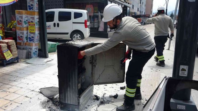 Ordu’da Elektrik Panosu Yangını