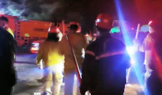 Alevlerin Tehdit Ettiği Bölge Tahliye Edildi