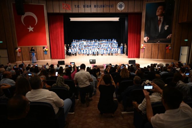 Minikler Kep Atarak Mezun Oldular