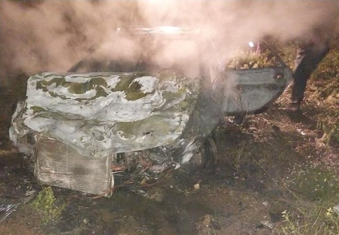 Burdur’da Tarlaya Uçan Otomobil Alev Aldı: 1 Ölü