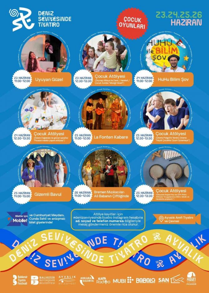 Deniz Seviyesinde Tiyatro Festivali Yarın Başlıyor