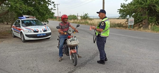 Manisa’da Motosiklet Sürücülerine Ceza Yağdı