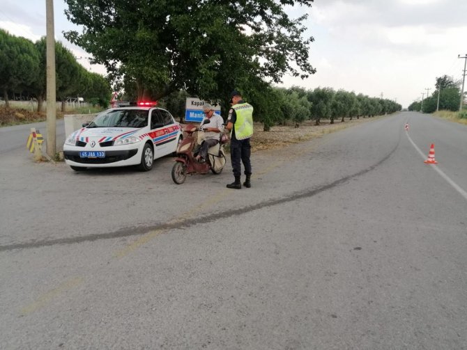 Manisa’da Motosiklet Sürücülerine Ceza Yağdı