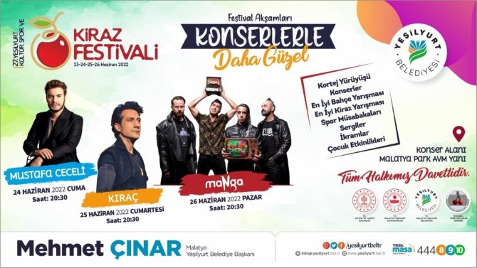 Başkan Çınar’dan Kiraz Festivali Daveti