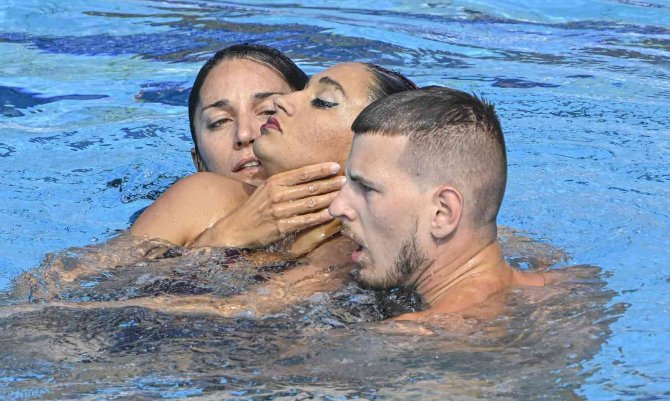 Dünya Su Sporları Şampiyonası’nda Korku Dolu Anlar